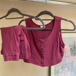 Eye to Eye linen short and tank set!